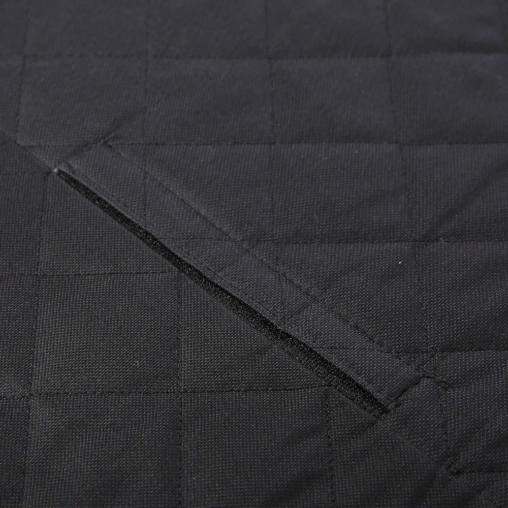 Dog Car Seat Cover with Mesh Window, Hammock Design & Storage Pocket