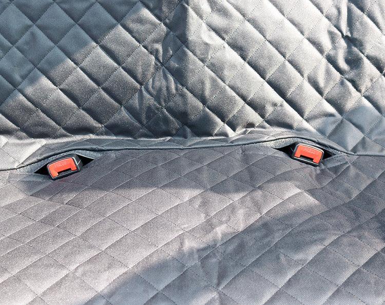 Dog Car Seat Cover with Mesh Window, Hammock Design & Storage Pocket