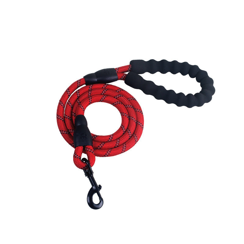 Reflective Nylon Dog Leash – Durable Rope for Small, Medium & Large Dogs