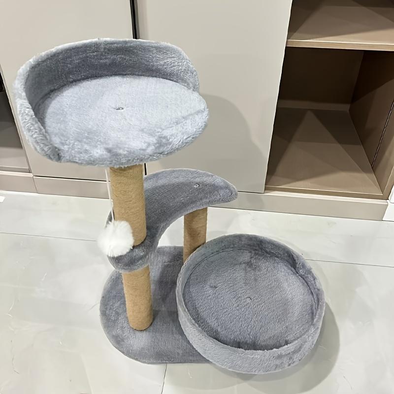 Multi-Layer Cat Tree with Scratching Post & Interactive Ball Toy