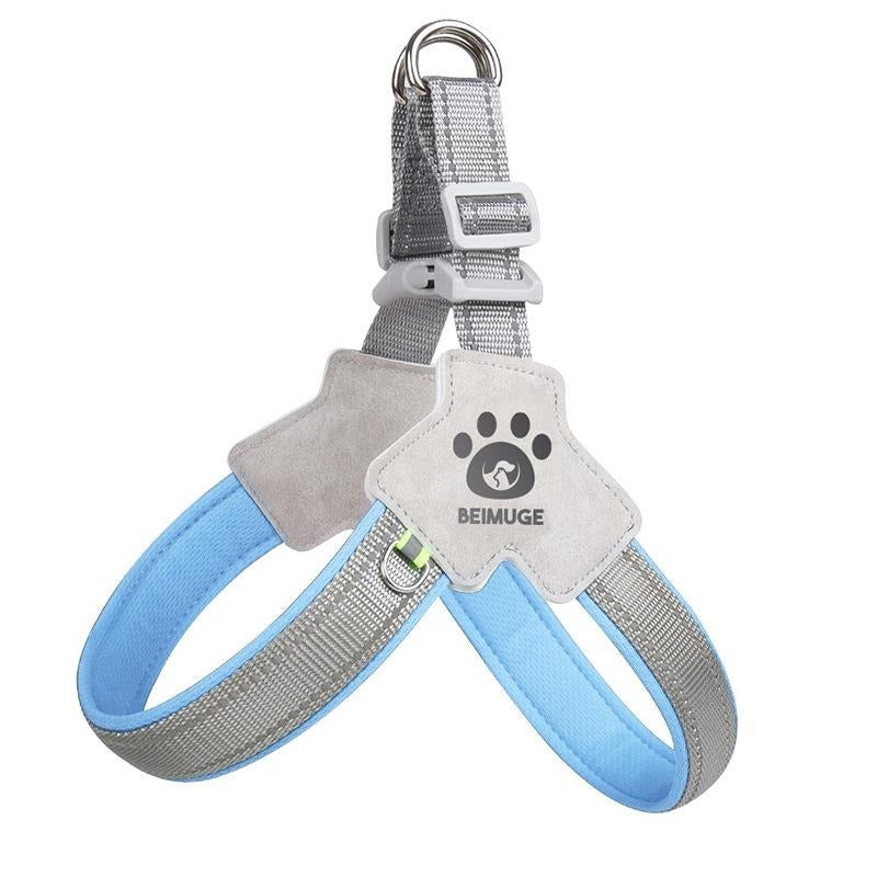 No-Pull Pet Harness with Leash Set – Adjustable Reflective Dog & Cat Harness for Walking & Training