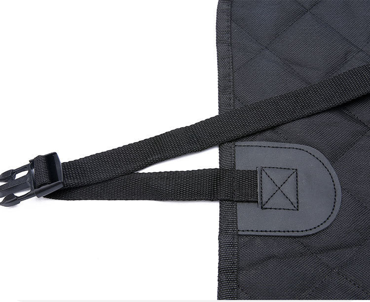 Dog Car Seat Cover with Mesh Window, Hammock Design & Storage Pocket