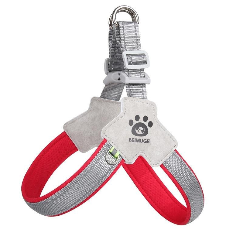 No-Pull Pet Harness with Leash Set – Adjustable Reflective Dog & Cat Harness for Walking & Training